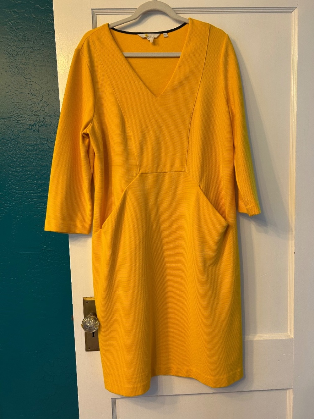 Boden Yellow Dress Size 16